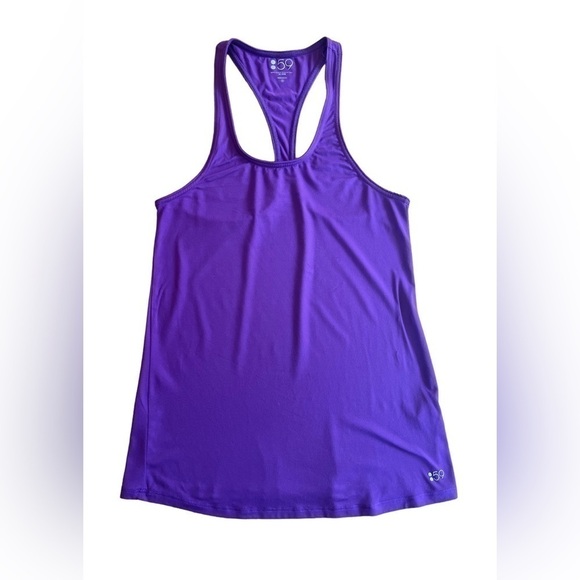 Splits59 bundle of 2 Jersey Racerback tank orange and purple size M. - Picture 2 of 16